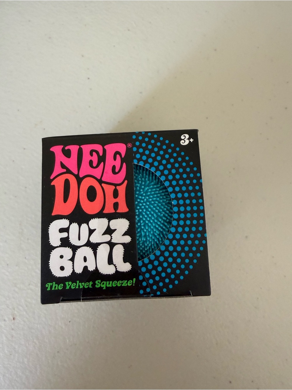 New Doh Fuzz Ball Squeeze Toy - Blue